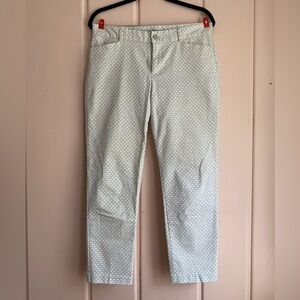 GAP women’s White Patterned Pants sz6